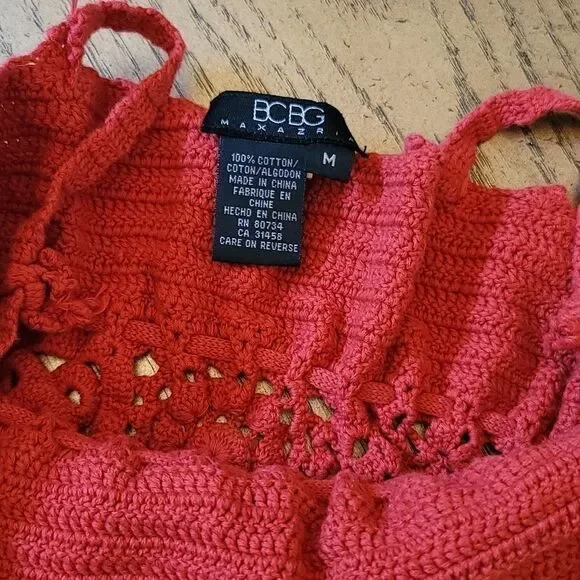 BCBGMAXAZRIA size M knit crop top - Picture 3 of 4